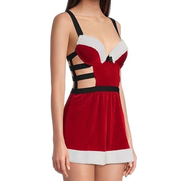 ❤️NEW Cinema Etoile Santa Baby Strappy Babydoll - Picture 5 of 6